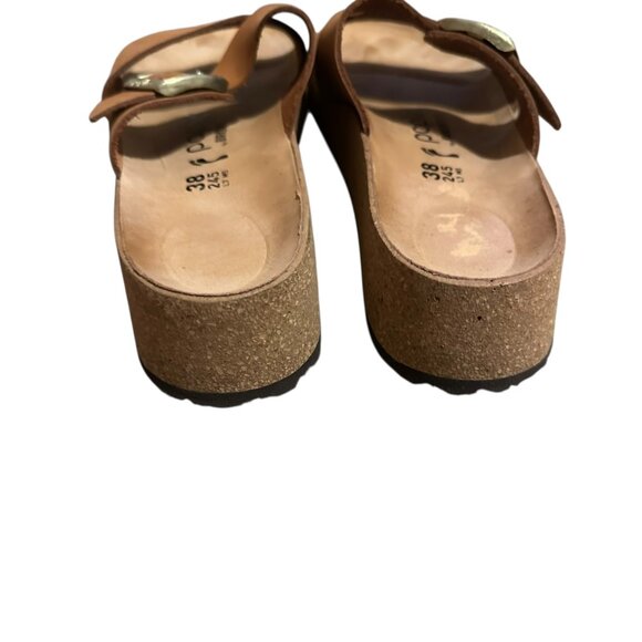 Papillio by Birkenstock Almina Nubuck Leather Sandals Pecan Size 38 7 Women's - Picture 8 of 14